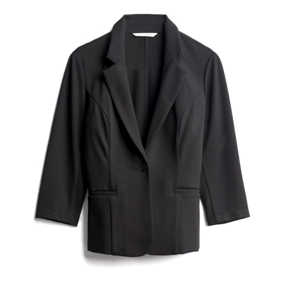 Stitch Fix 41 Hawthorn Shania Peplum Back Ponte Blazer - Picture 1 of 5
